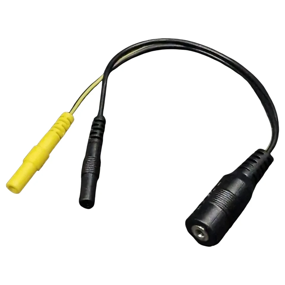 DG-LAB - elektróda elosztó 2,5 mm-es aljzatról 2 mm-esre (fekete)