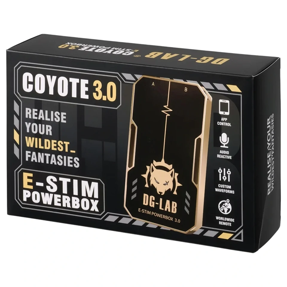 DG-LAB Coyote 3.0 - kétcsatornás elektrostimulációs vezérlő (fekete)