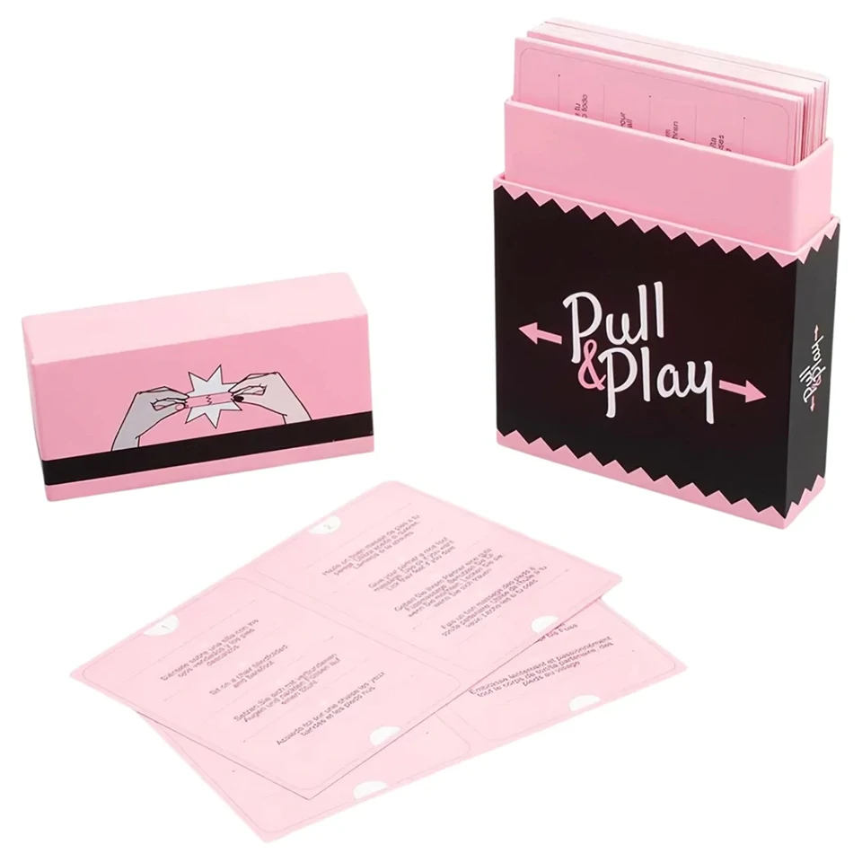 Secret Play Pull & Play - erotikus kártyajáték pároknak (50 kártya) - 7 nyelven