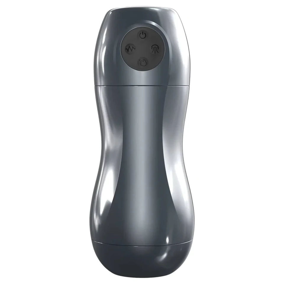 Dorcel Blowjoy Vibe - szívó és vibrációs akkus maszturbátor (szürke)