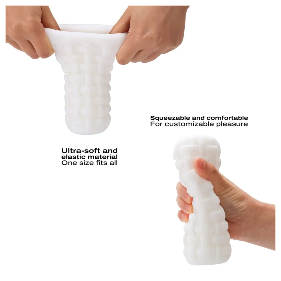 Dorcel Cup Tight - gyöngyös csatornájú maszturbátor férfiaknak (fehér)