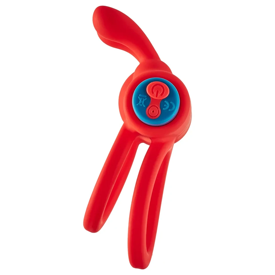 Dreamtoys Love Signal - vibráló péniszgyűrű (piros)