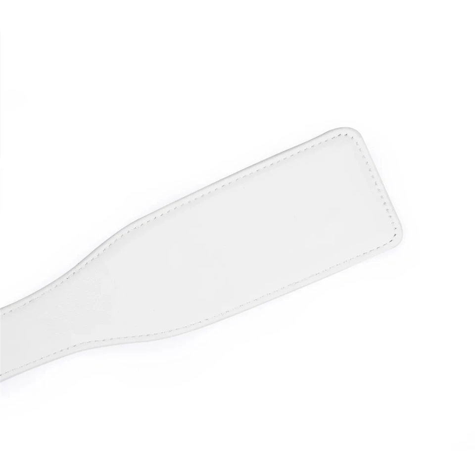 White & Pink Leather Paddle