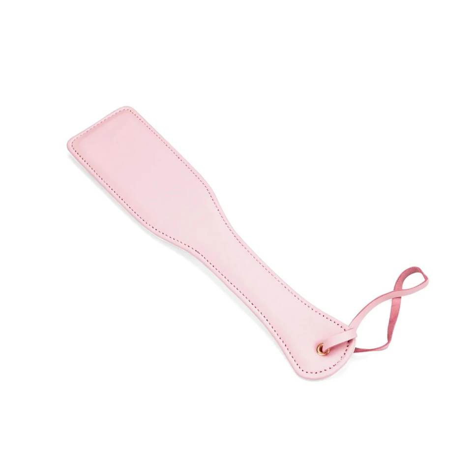 White & Pink Leather Paddle