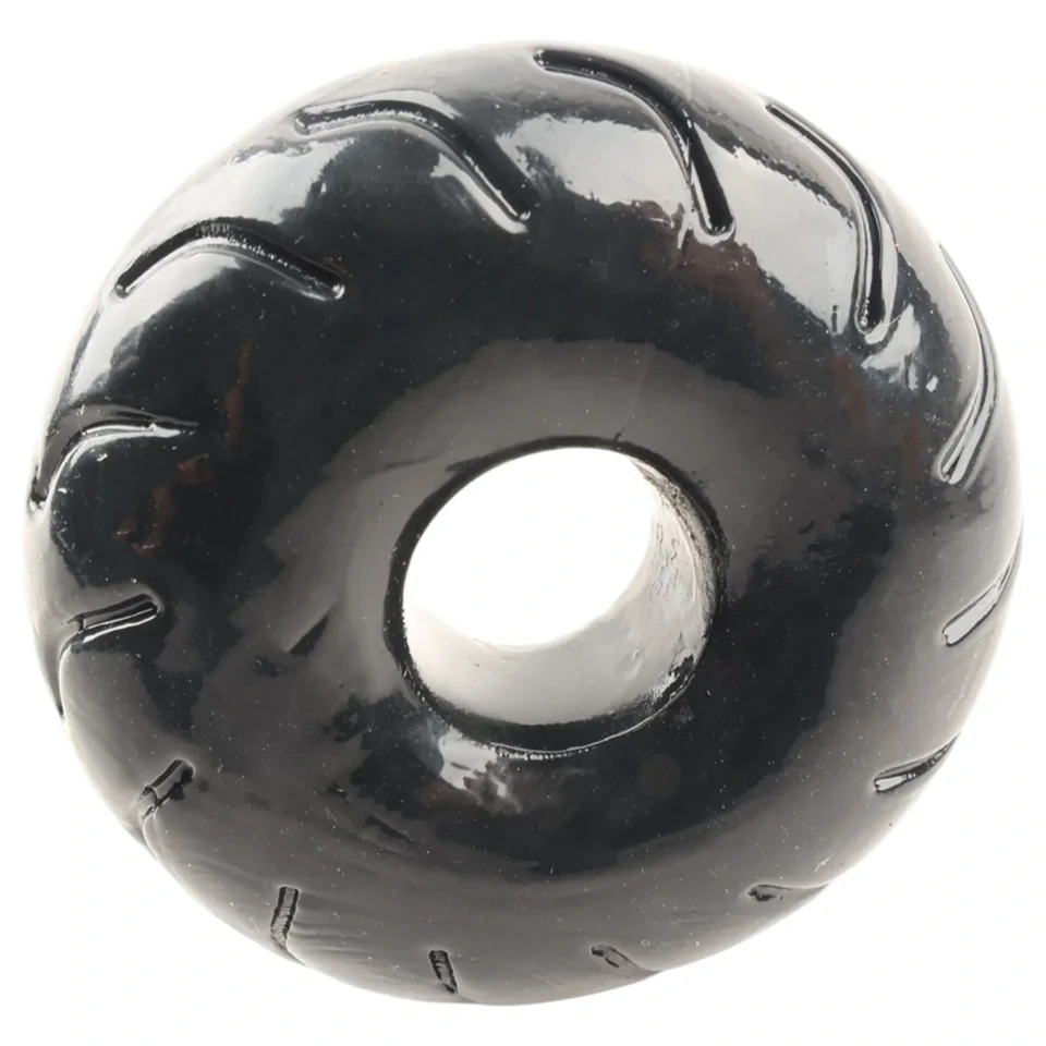 Pulselock Forge - fekete kerék mintás péniszgyűrű (19 mm)