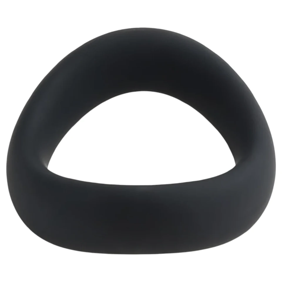 Pulselock Cocktura - csavart szilikon péniszgyűrű (fekete) - 47,5mm