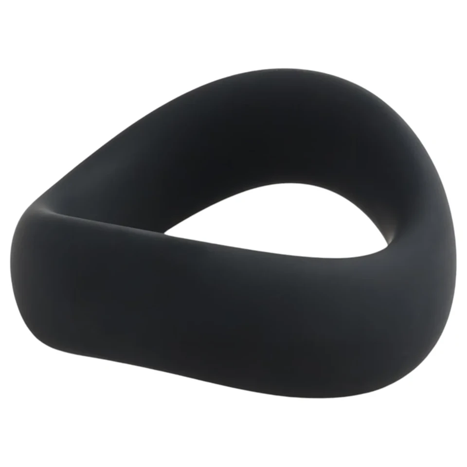 Pulselock Cocktura - csavart szilikon heregyűrű (fekete) - 5cm
