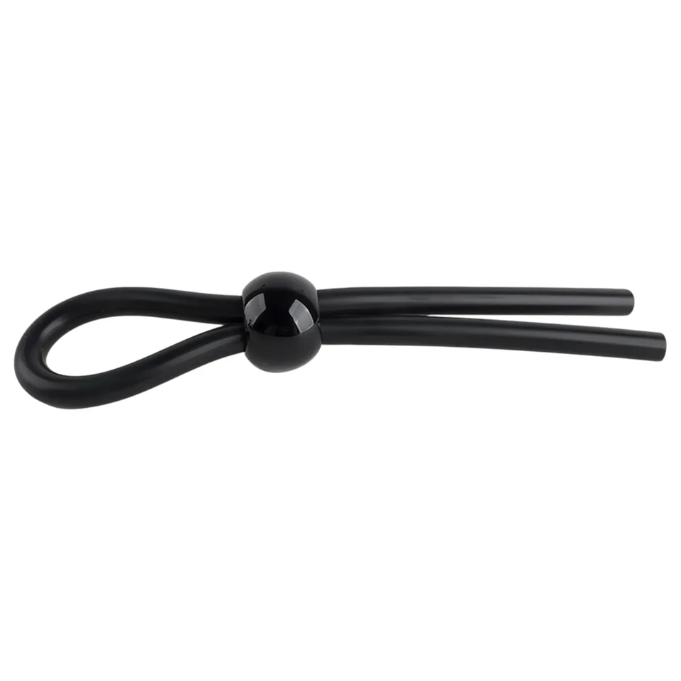 Pulselock Forge - állítható lasszós szilikon péniszgyűrű (fekete)