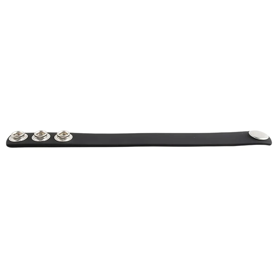 Pulselock Forge - állítható patentos szilikon péniszgyűrű (fekete) - 200mm