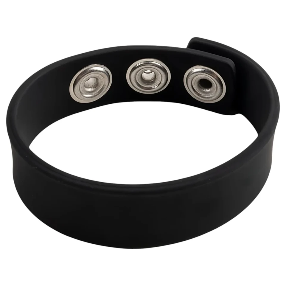 Pulselock Forge - állítható patentos szilikon péniszgyűrű (fekete) - 200mm