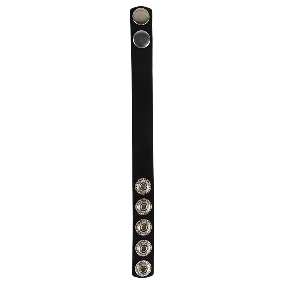 Pulselock Forge - állítható patentos szilikon péniszgyűrű (fekete) - 228mm