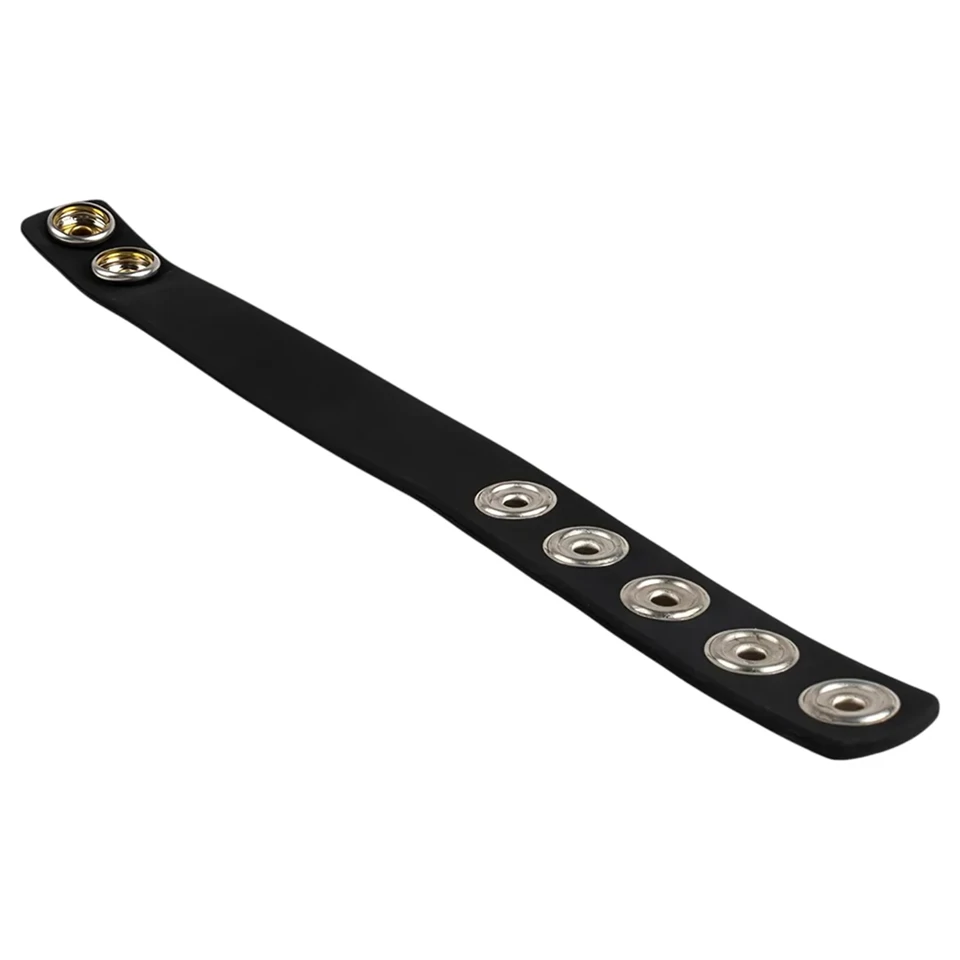 Pulselock Forge - állítható patentos szilikon péniszgyűrű (fekete) - 228mm
