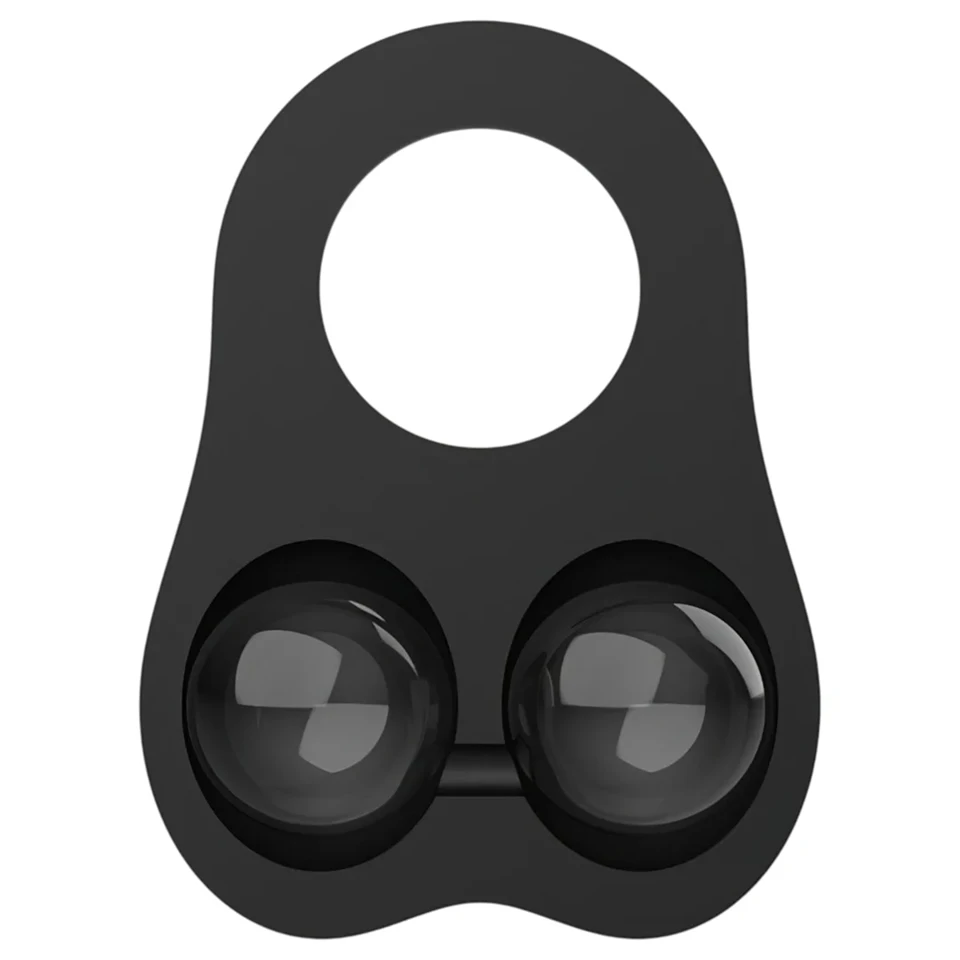 Pulselock Taur - szilikon heregyűrű súlyozott golyókkal (fekete)