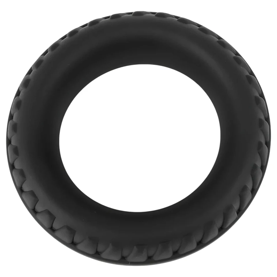 Pulselock Forge - abroncs mintás szilikon péniszgyűrű (fekete) - 35mm