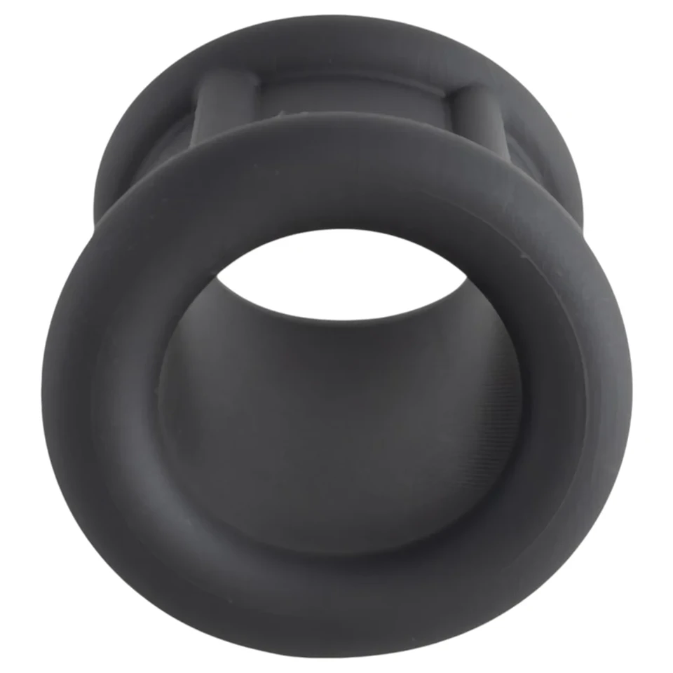 Pulselock Cocktura - fekete bordázott szilikon péniszgyűrű (30 mm)