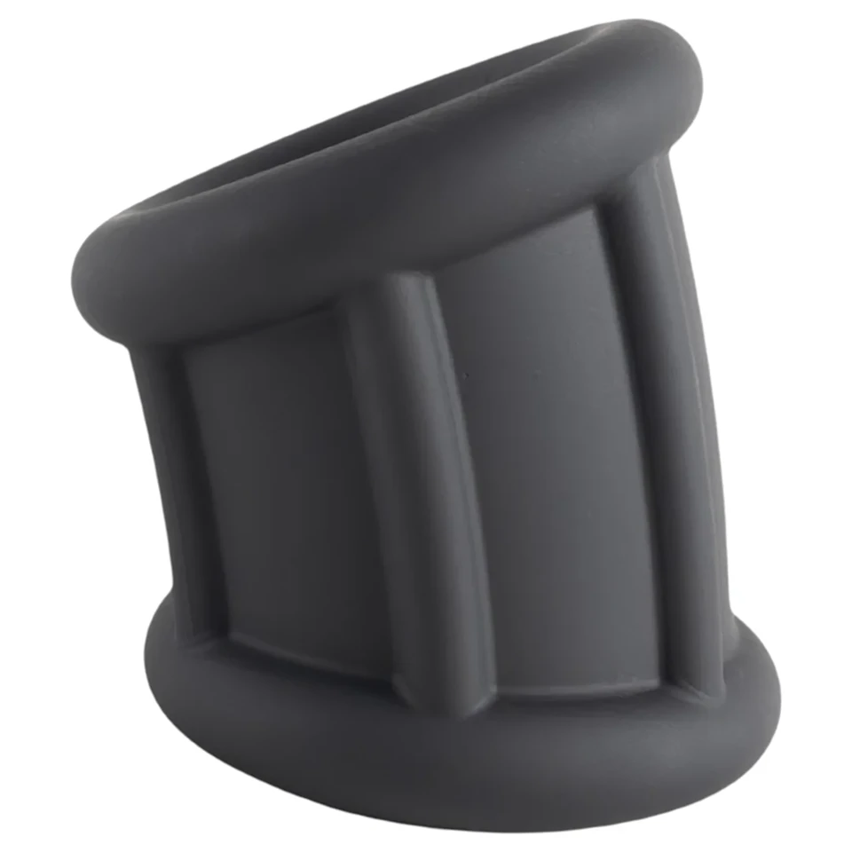 Pulselock Cocktura - fekete bordázott szilikon péniszgyűrű (30 mm)