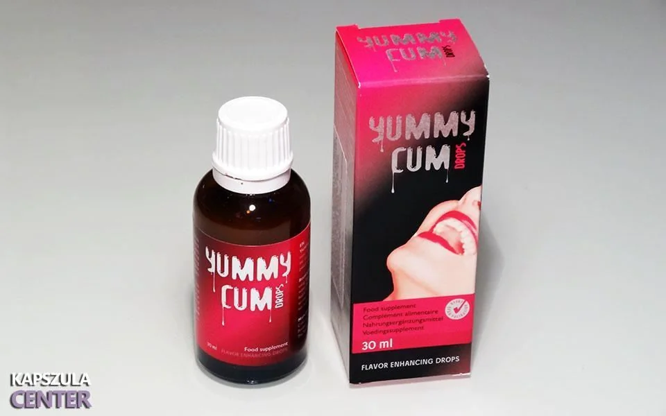 Yummy Cum sperma ízesítő cseppek és doboz