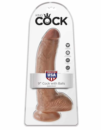 King Cock 9 inch Cock With Balls