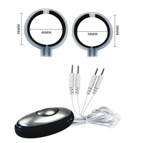 Multi Function Electro Sex Kits  Massager With 2 Penis Enhan