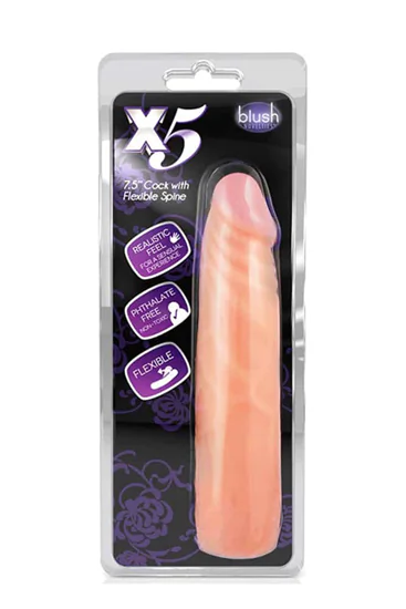 X5 7.5 inch Cock With Flexible Spine