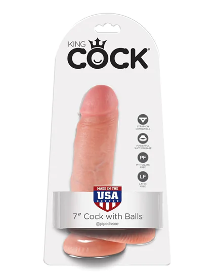 King Cock 7 inch Cock With Balls