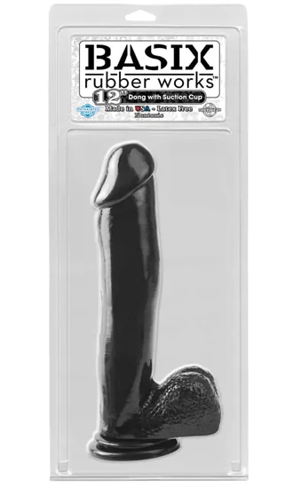 Basix Rubber Works 12 inch Suction Cup Dong