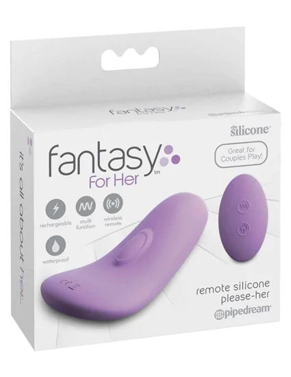 Fantasy For Her Remote Silicone Please-Her - Purple