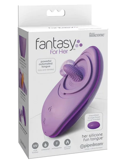 Fantasy For Her Her Silicone Fun Tongue - Purple
