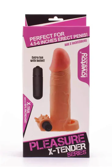 Pleasure X-Tender Vibrating Penis Sleeve  2