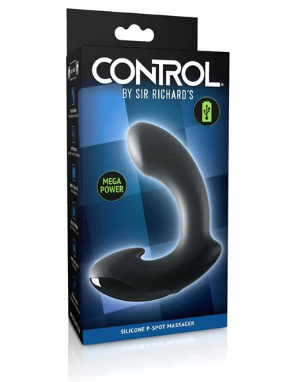 Sir Richard's Control Silicone P-Spot Massager - Black
