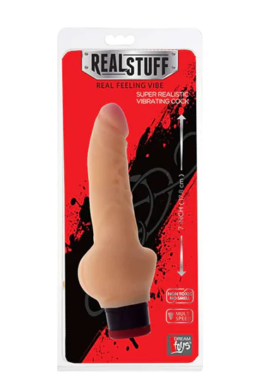 RealStuff 7 inch Vibrator Flesh