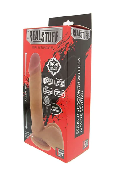 RealStuff 7.5 inch Rotating Remote Vibe