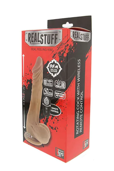 RealStuff 8.5 inch Rotating Remote Vibe