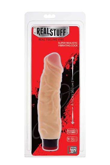 RealStuff 8 inch Vibrator Flesh