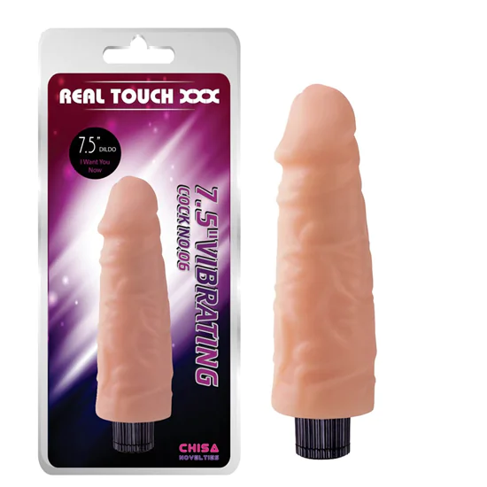 Real Touch XXX 7.5 inch Vibrating Cock No.06
