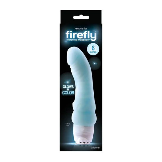 Firefly 6 inch Vibrating Massager Blue