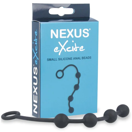 Nexus Excite - kis anál gyöngysor (4 golyós) - fekete