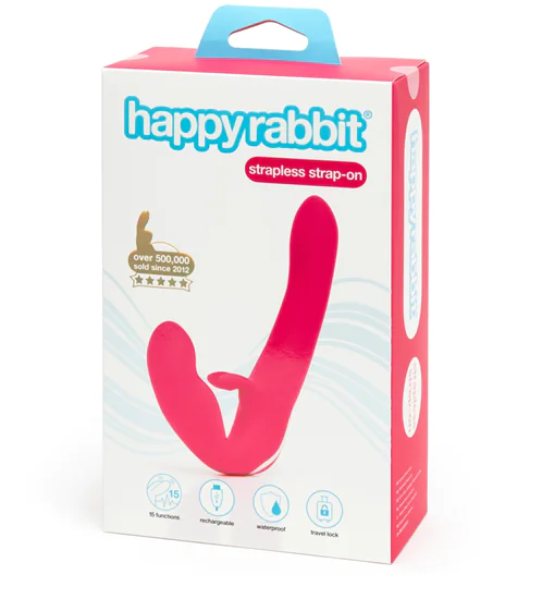 Happyrabbit Strapless - tartópánt nélküli felcsatolható vibr