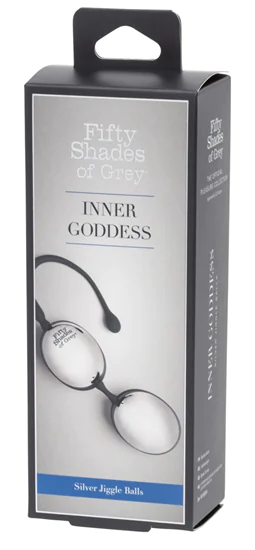 Fifty Shades Inner Goddess Silver - gésagolyó duó (fekete-ez