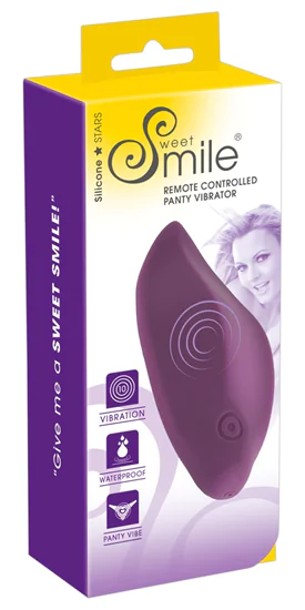 Smile Panty - akkus, rádiós, vízálló csiklóvibrátor (lila)