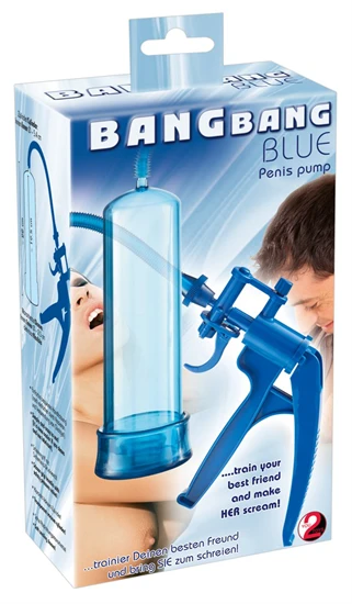 You2toys Bang Bang - ollós péniszpumpa (kék)