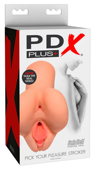 PDX Pick Your Pleasure Stroker - 2in1 élethű maszturbátor (n