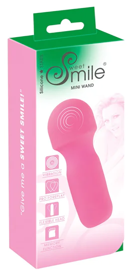 SMILE Mini Wand - akkus, mini masszírozó vibrátor (pink)