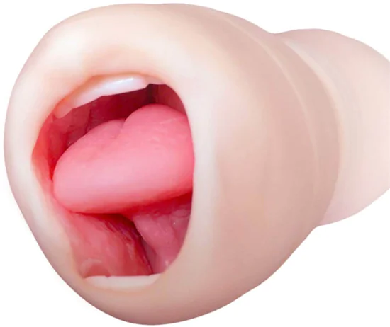 Tracy's Dog Cup - élethű műszáj maszturbátor fogakkal (natúr