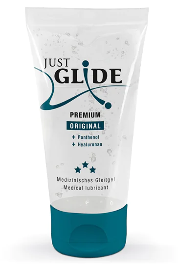 Just Glide Premium Original - vegán, vízbázisú síkosító