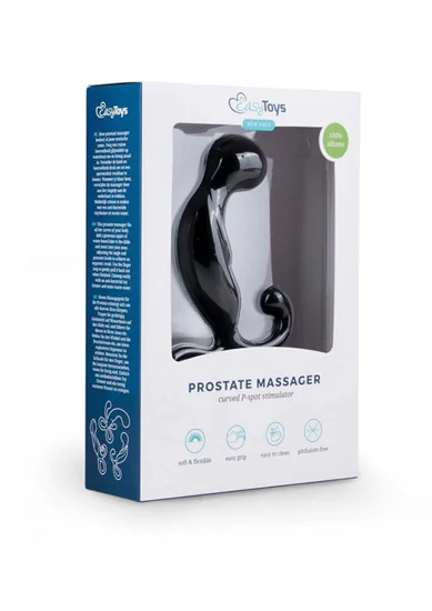 EasyToys Prostate Massager - prosztata dildó (fekete)