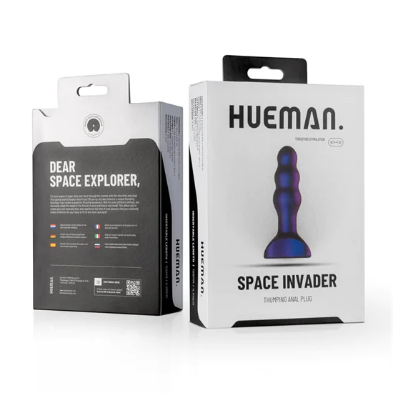 Hueman Space Inveder - akkus, vízálló anál vibrátor (lila)