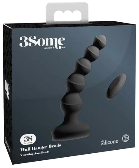 3Some wall banger Beads - akkus, rádiós prosztata vibrátor (