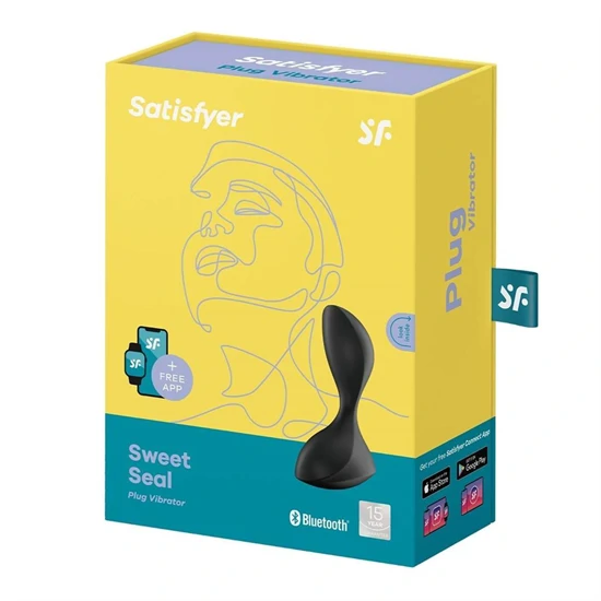 Satisfyer Sweet Seal - akkus anál vibáror (fekete)