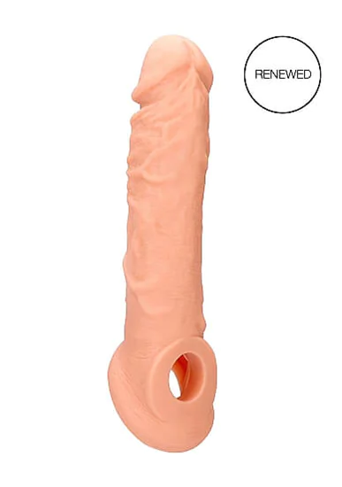 RealRock Penis Sleeve 8 - péniszköpeny (20cm) - natúr